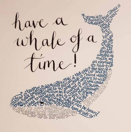 Have A Whale Of A Time - card