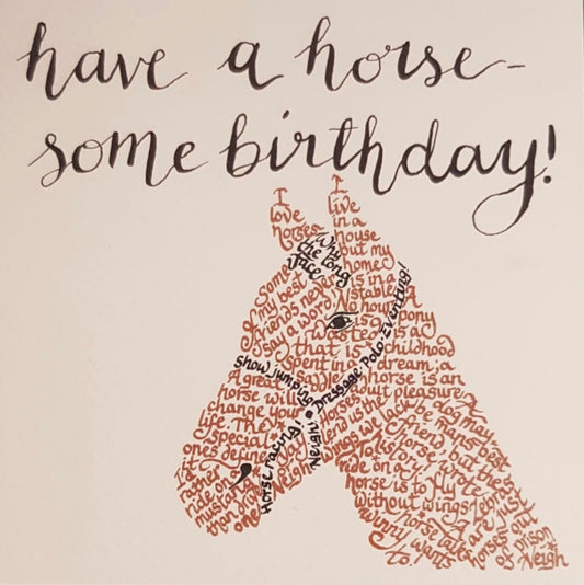 Have A Horse-Some Birthday - card
