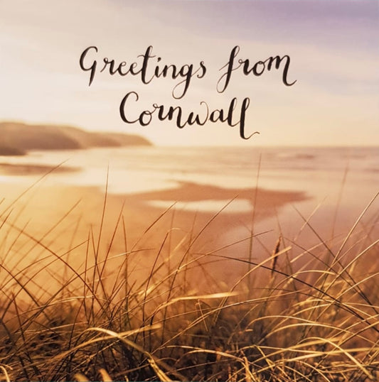 Greetings From Cornwall - card