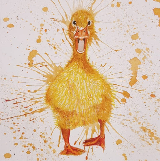 Splatter Duck - card