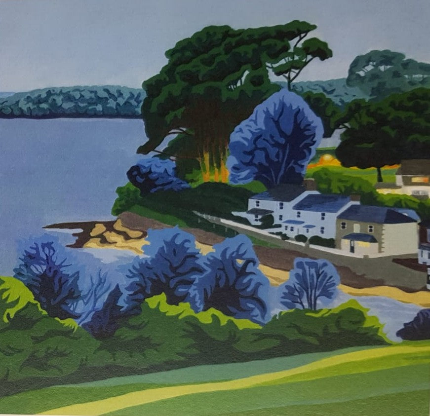 Twilight Over Helford Passage - card