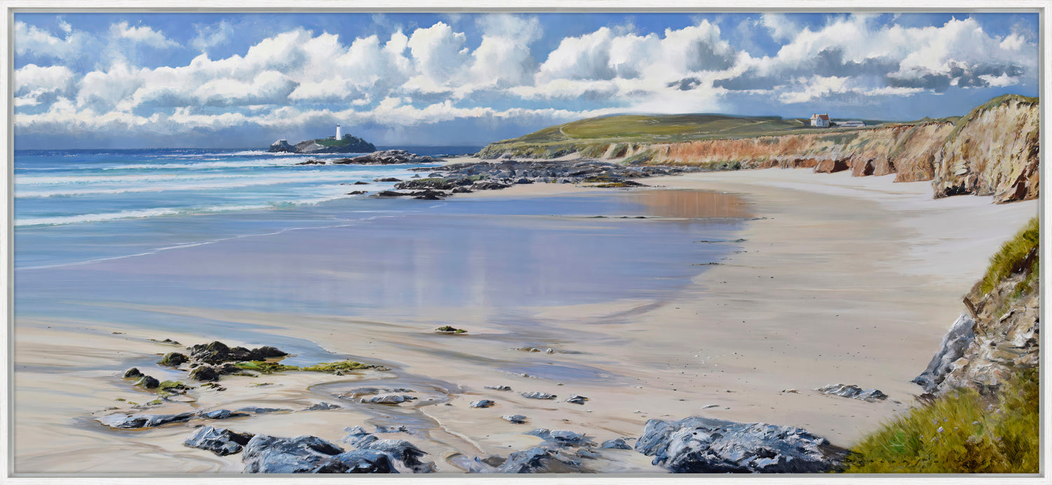 Lighthouse View - Godrevy – Cornwall Art Galleries