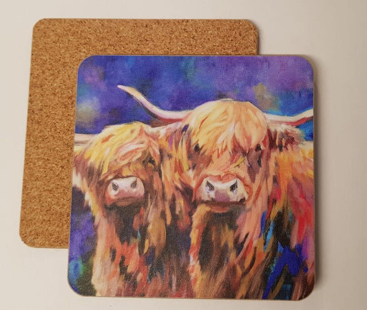 Cow Couple coaster