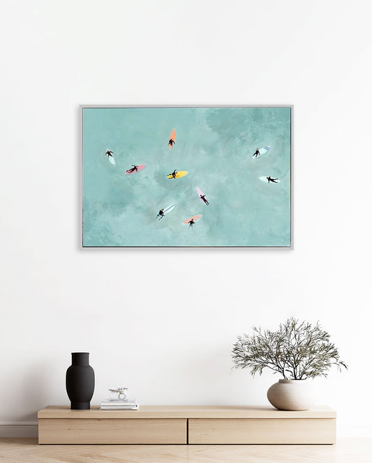 Chasing Waves - 60 x 90cm (Cotton L Shape Frame)