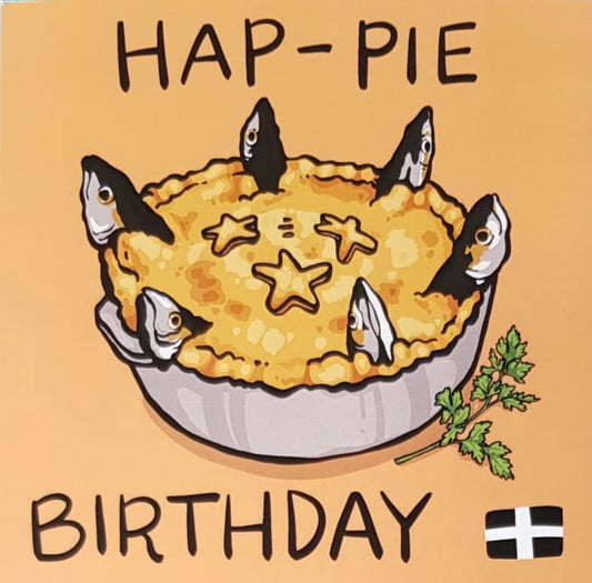 Hap Pie Birthday - Card