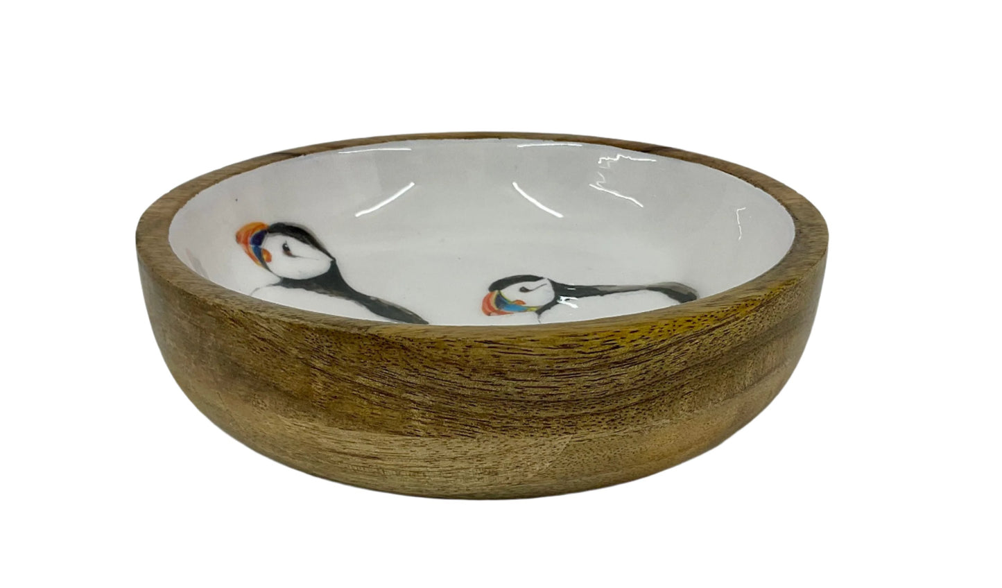 Puffin Shallow Bowl - MANGO WOOD