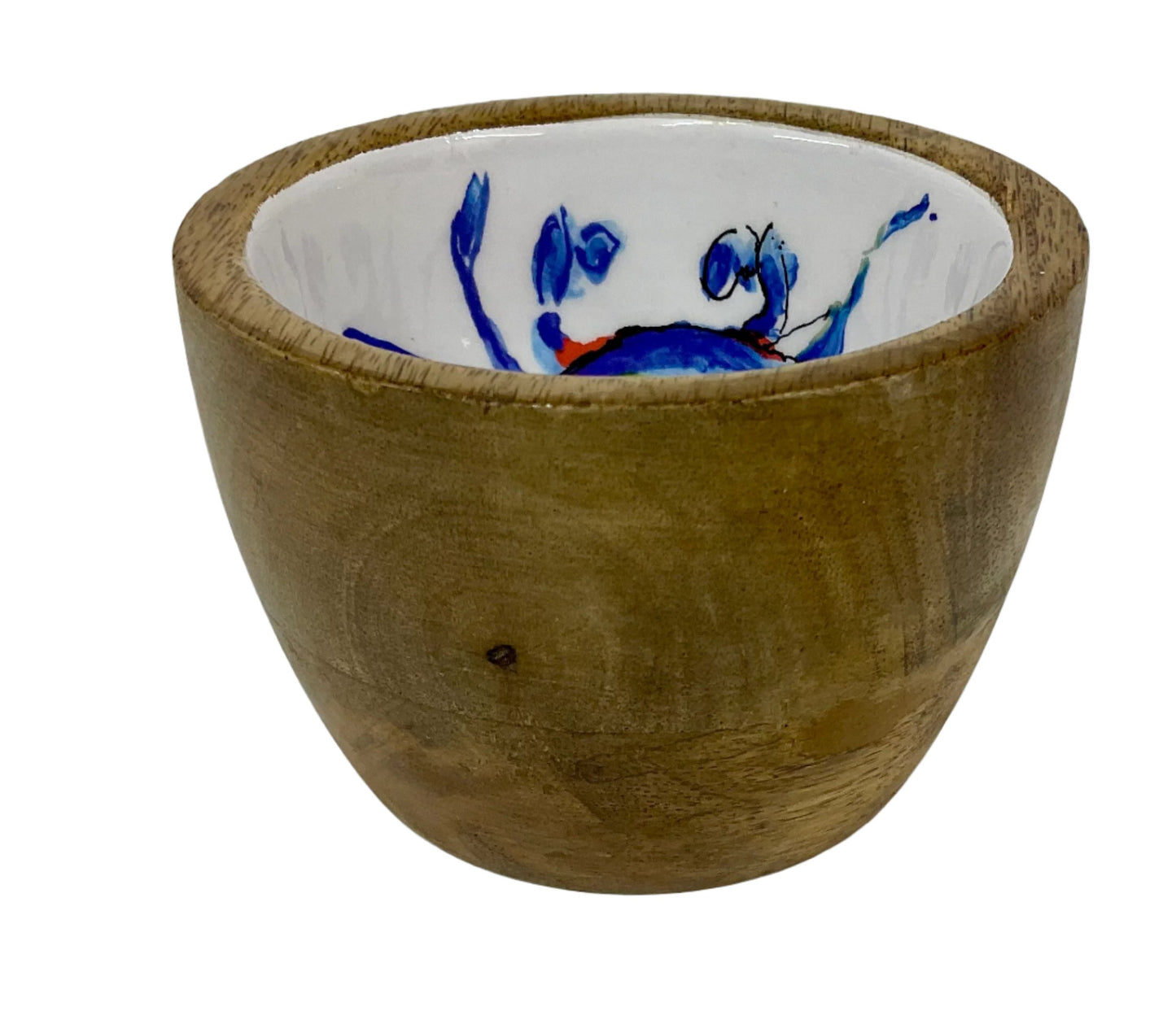 Blue Crab Nut / Sweet Bowl - MANGO WOOD