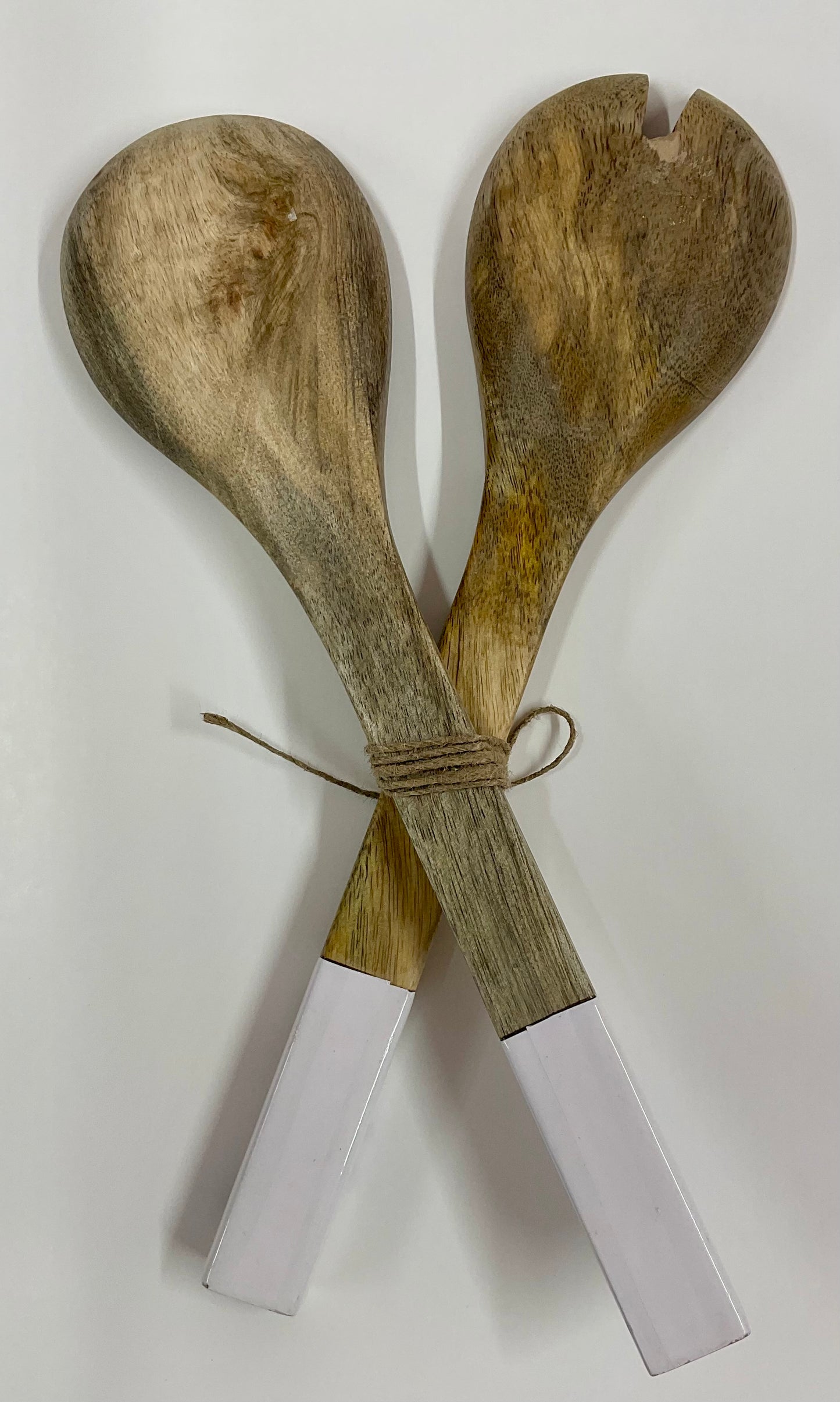 Blue Whale Salad Servers - MANGO WOOD