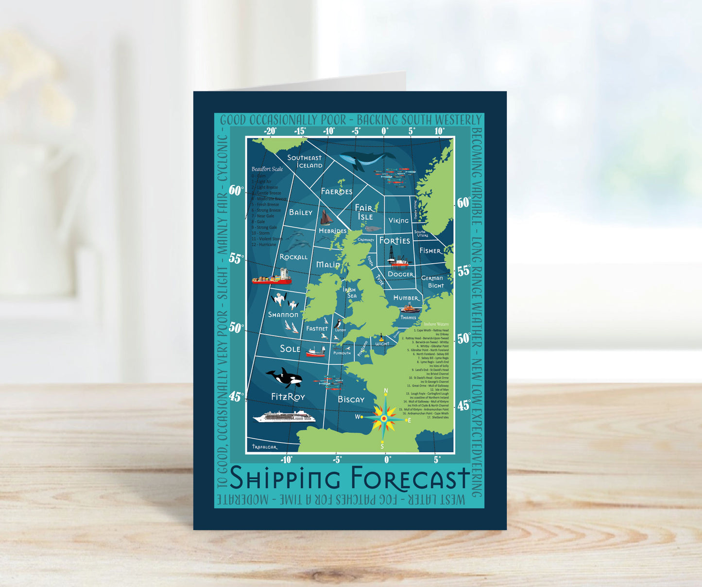 Shipping Forecast - A5 card