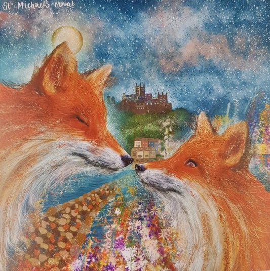 Fox And St Michaels Mount - card