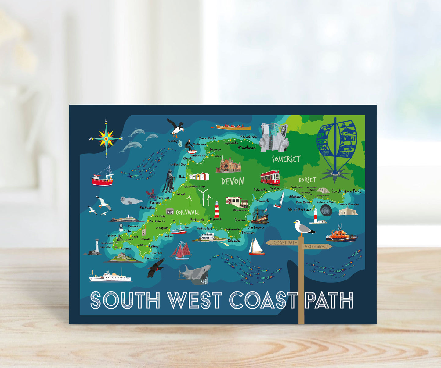 South West Coastpath - A5 card